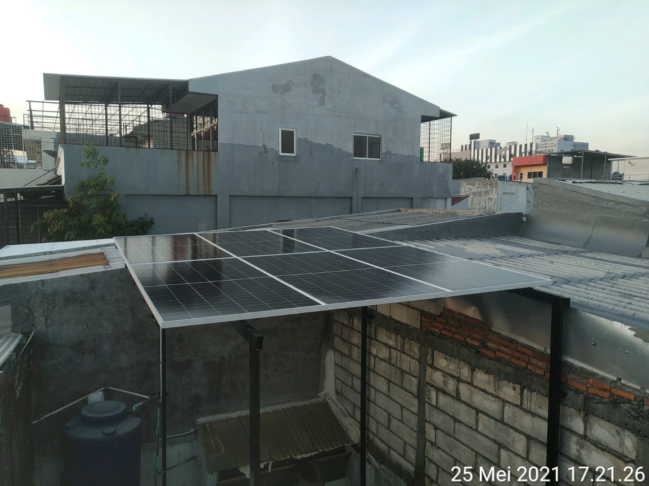 Pemasangan Solar panel di mangga dua, jakarta utara