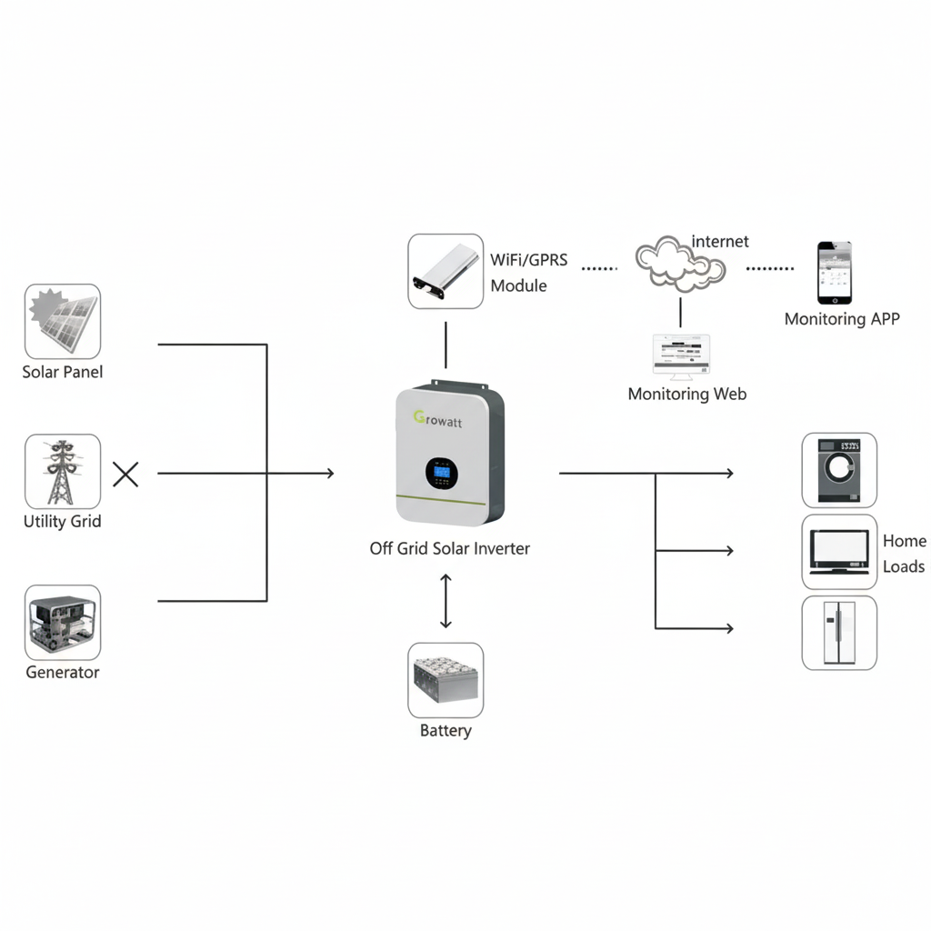 Inverter Off Grid Growatt SPF 5000TL
